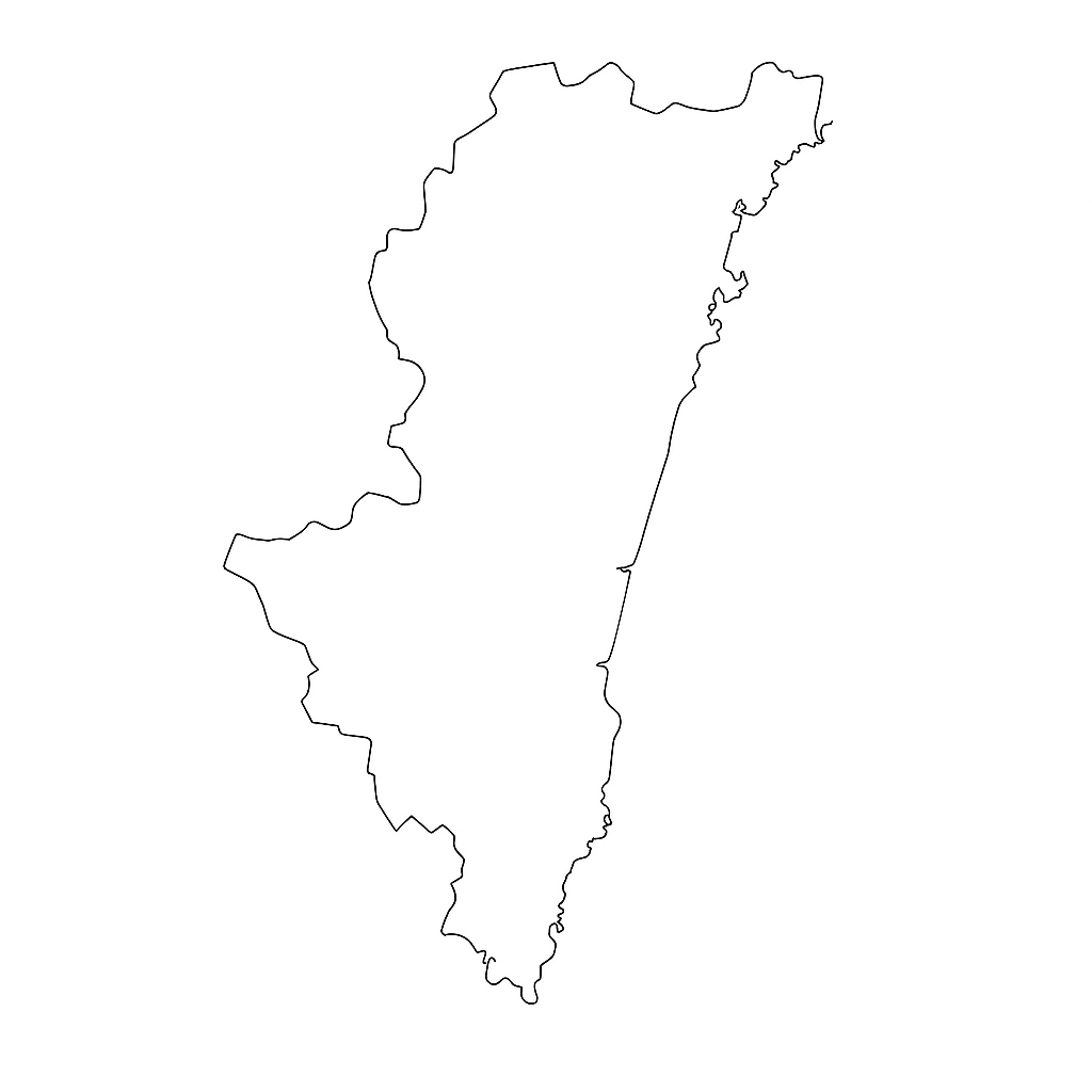 宮崎県の地図